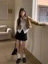 MATINEE Gathered Strip Button Front  Long  Sleeve Top